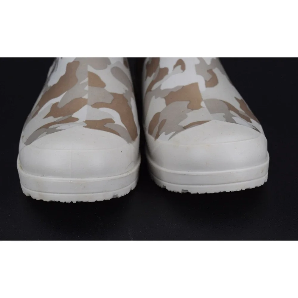 Tommy Hilfiger Rain Boots Women Size 8 Camo Print Ankle Rubber Good Condition